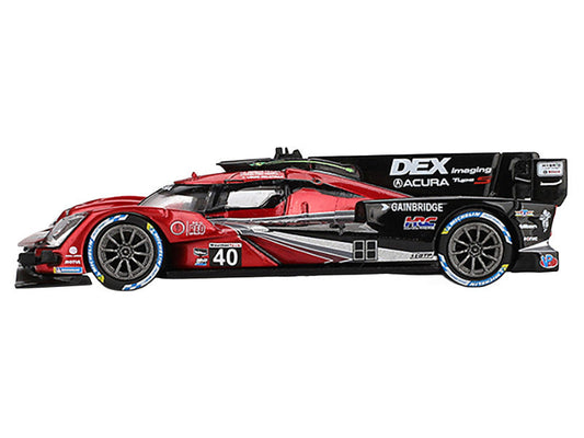 Acura ARX-06 GTP #40 Louis Deletraz - Colton Herta - Jordan Taylor "Wayne Taylor Racing with Andretti" Winner IMSA "12 Hours of Sebring" (2024) Limited Edition 1/64 Diecast Model Car by Mini GT Mini GT