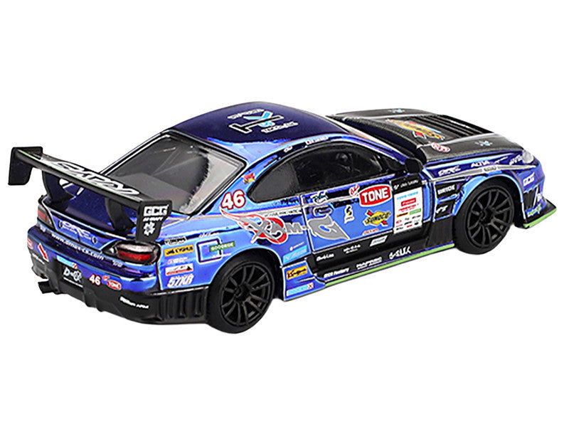 Nissan Silvia (S15) D-MAX RHD (Right Hand Drive) #46 Masao Suenaga "D-MAX Racing" "D1 Grand Prix" (2023) Limited Edition 1/64 Diecast Model Car by Mini GT Mini GT