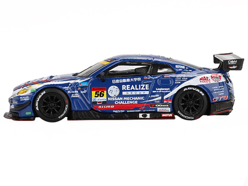 Nissan GT-R NISMO GT3 #56 Joao Paulo de Oliveira - Teppei Natori "REALIZE Nissan Mechanic Challenge GT-R" "Super GT Series" (2023) Limited Edition 1/64 Diecast Model Car by Mini GT Mini GT