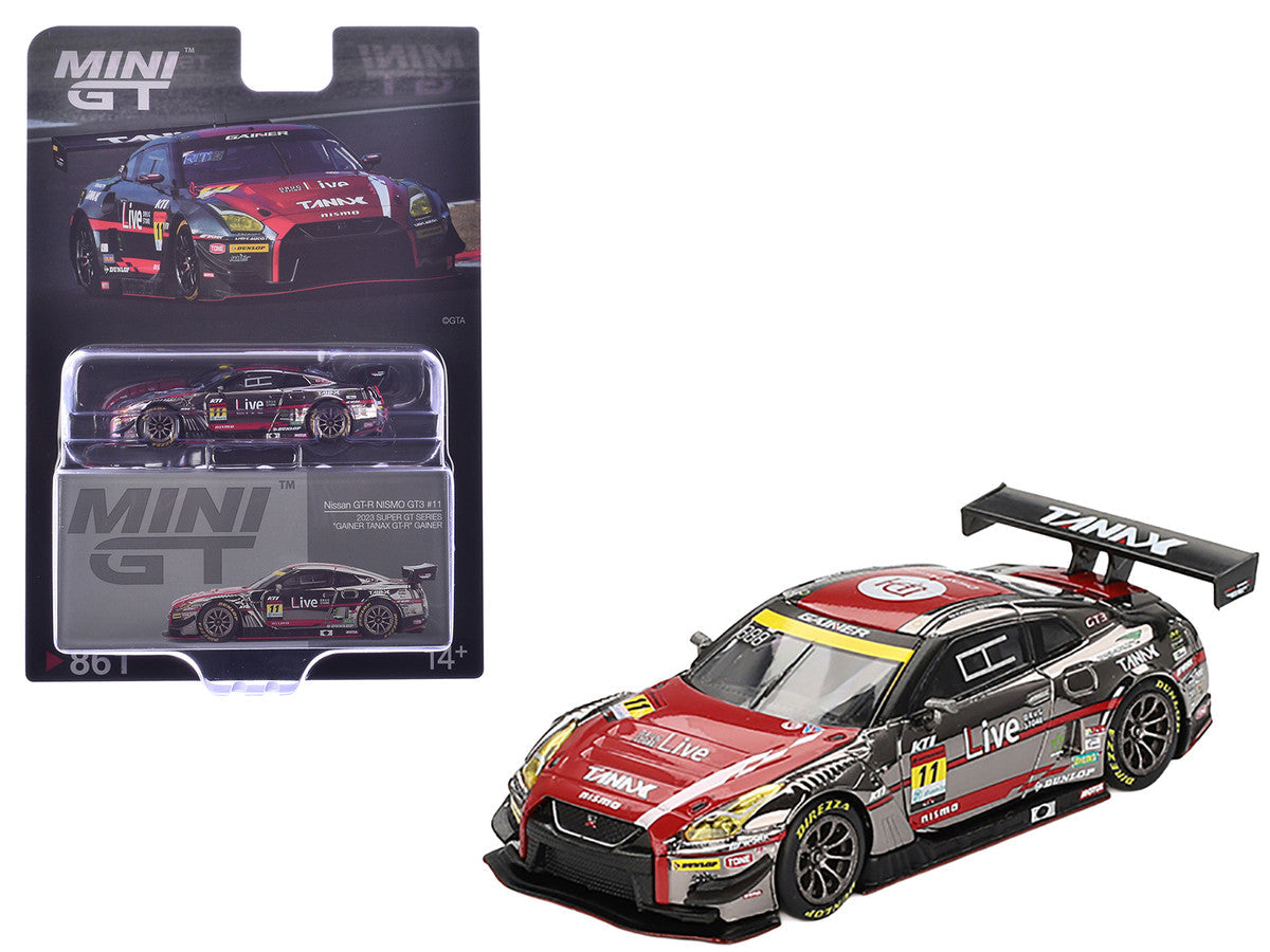 Nissan GT-R NISMO GT3 #11 Ryuichiro Tomita - Keishi Ishikawa - Yusuke Shiotsu "GAINER TANAX" "Super GT Series" (2023) Limited Edition 1/64 Diecast Model Car by Mini GT Mini GT