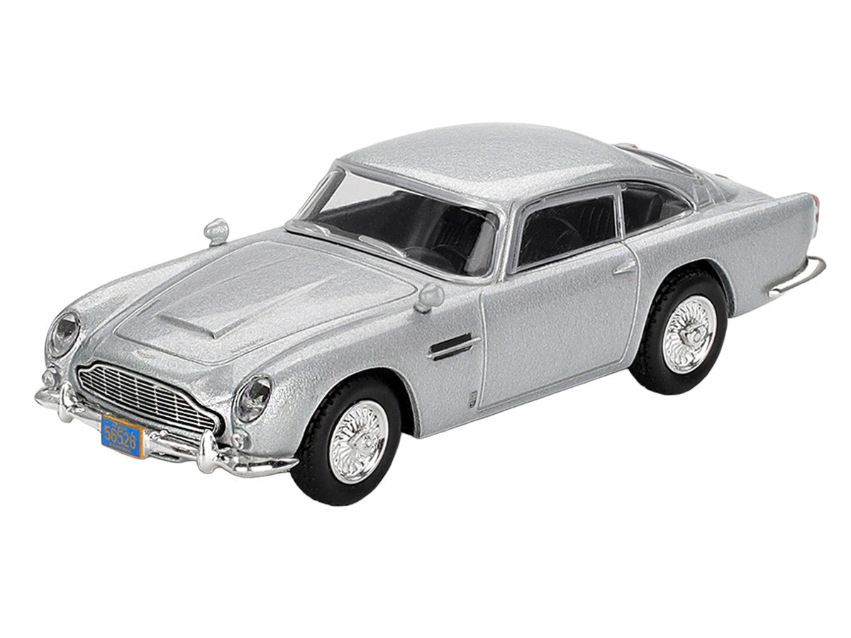 Aston Martin DB5 Birch Silver Metallic 007 James Bond "Casino Royale" (2006) Movie Limited Edition 1/64 Diecast Model Car by Mini GT Mini GT