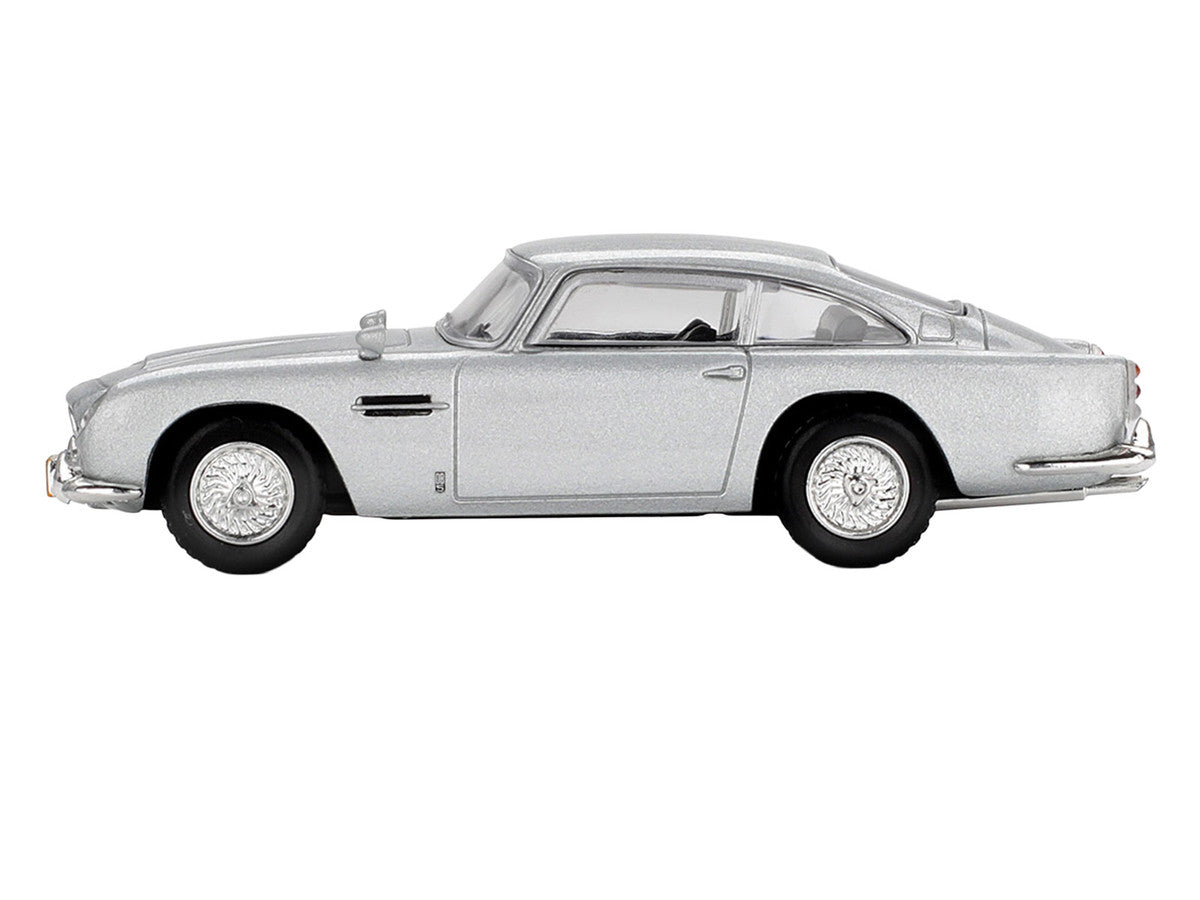 Aston Martin DB5 Birch Silver Metallic 007 James Bond "Casino Royale" (2006) Movie Limited Edition 1/64 Diecast Model Car by Mini GT Mini GT