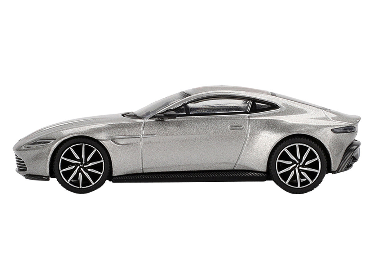 Aston Martin DB10 Silver Metallic 007 James Bond "Spectre" (2015) Movie Limited Edition 1/64 Diecast Model Car by Mini GT-2