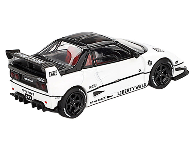 Mazda AZ-1 Liberty Walk LB40 RHD (Right Hand Drive) White with Black Top "2024 Tokyo Auto Salon" Limited Edition 1/64 Diecast Model Car by Mini GT Mini GT