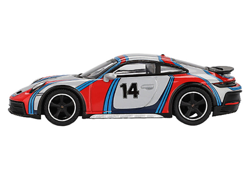 Porsche 911 Dakar #14 "Rally 1978" Ice Gray Metallic Limited Edition 1/64 Diecast Model Car by Mini GT Mini GT