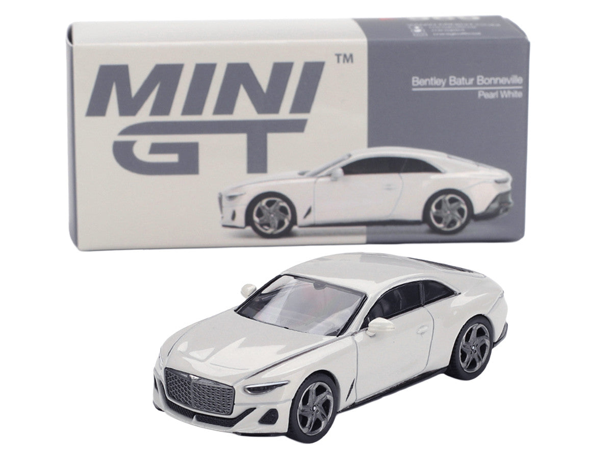 Bentley Batur Bonneville Pearl White Metallic Limited Edition 1/64 Die Cast Model Car by Mini GT Mini GT