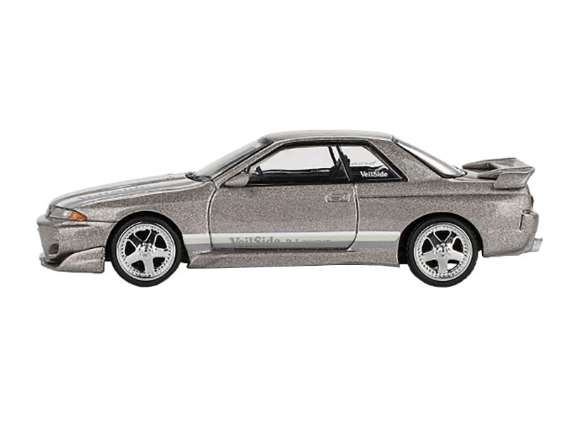 Nissan Skyline GT-R (R32) RHD (Right Hand Drive) "Veilside Combat C-I" Gray Metallic Limited Edition 1/64 Diecast Model Car by Mini GT Mini GT