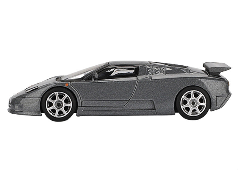 Bugatti EB110 Super Sport Grigio Scuro Dark Gray Metallic Limited Edition 1/64 Diecast Model Car by Mini GT Mini GT