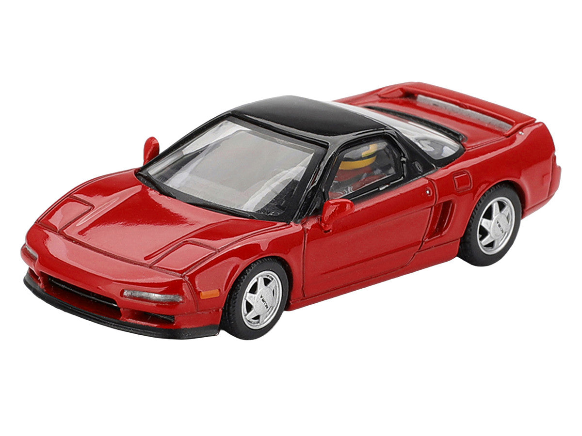 1989 Honda NS-X Prototype "Ayrton Senna - Midship Sports" Red with Black Top and Driver Figure Limited Edition 1/64 Diecast Model Car by Mini GT Mini GT