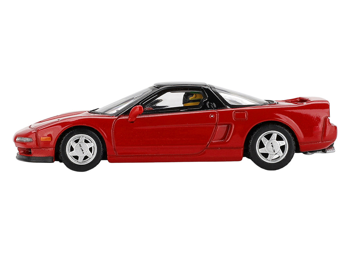 1989 Honda NS-X Prototype "Ayrton Senna - Midship Sports" Red with Black Top and Driver Figure Limited Edition 1/64 Diecast Model Car by Mini GT Mini GT