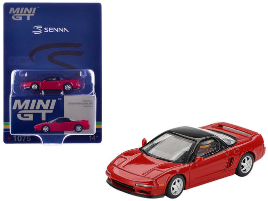 1989 Honda NS-X Prototype "Ayrton Senna - Midship Sports" Red with Black Top and Driver Figure Limited Edition 1/64 Diecast Model Car by Mini GT Mini GT
