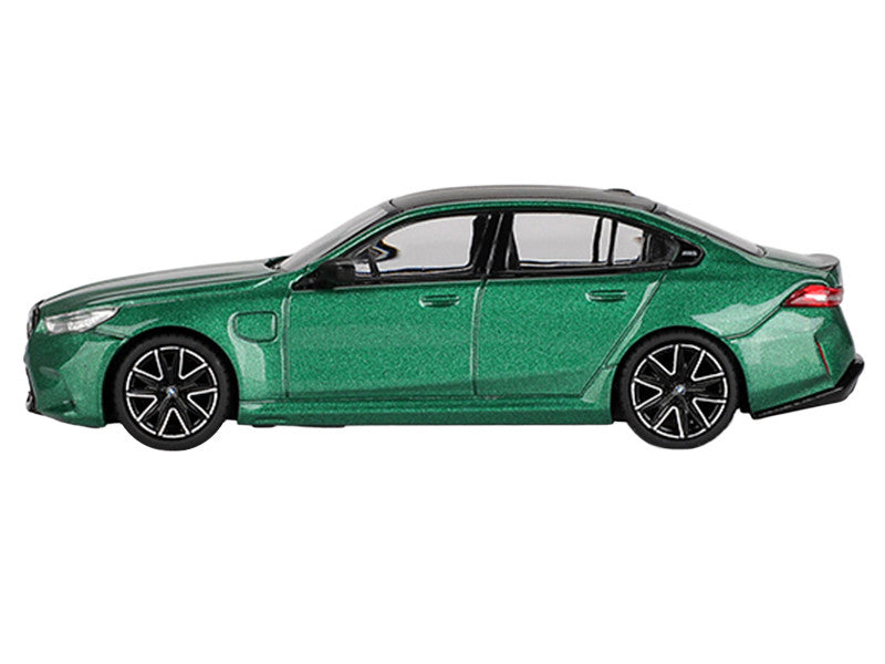 BMW M5 Isle of Man Green Metallic with Carbon Top Limited Edition 1/64 Diecast Model Car by Mini GT Mini GT