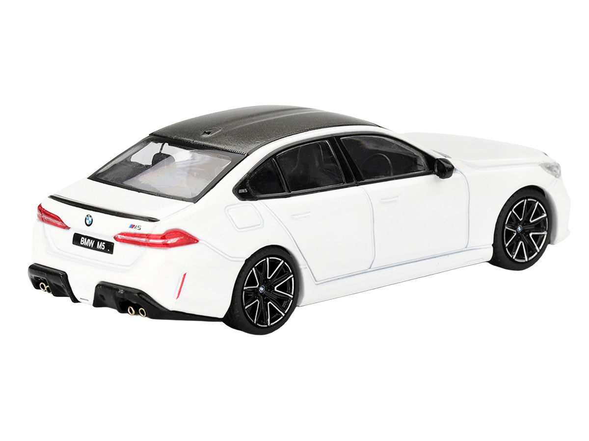 BMW M5 Alpine White with Carbon Top Limited Edition 1/64 Diecast Model Car by Mini GT Mini GT