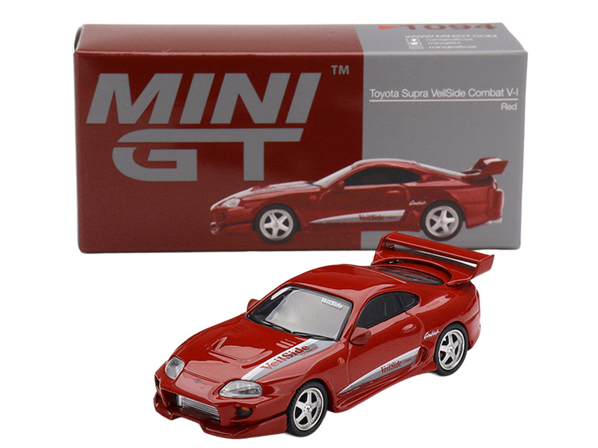 Toyota Supra "VeilSide Combat V-I" Red Limited Edition 1/64 Diecast Model Car by Mini GT Mini GT