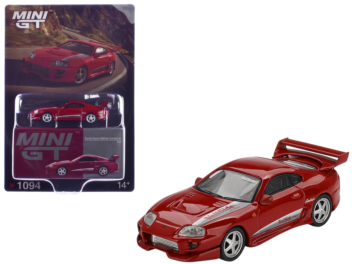 Toyota Supra "VeilSide Combat V-I" Red Limited Edition 1/64 Diecast Model Car by Mini GT Mini GT