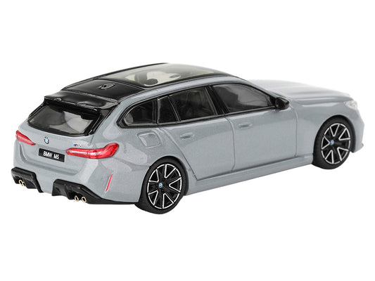BMW M5 Touring Brooklyn Gray Metallic with Sunroof 1/64 Diecast Model Car by Mini GT-1