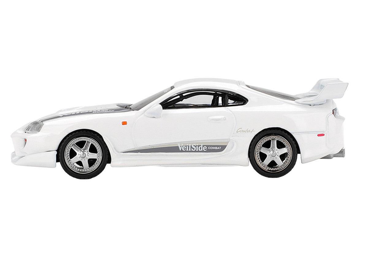 Toyota Supra "VeilSide Combat V-I" White Limited Edition 1/64 Die Cast Model Car by Mini GT Mini GT
