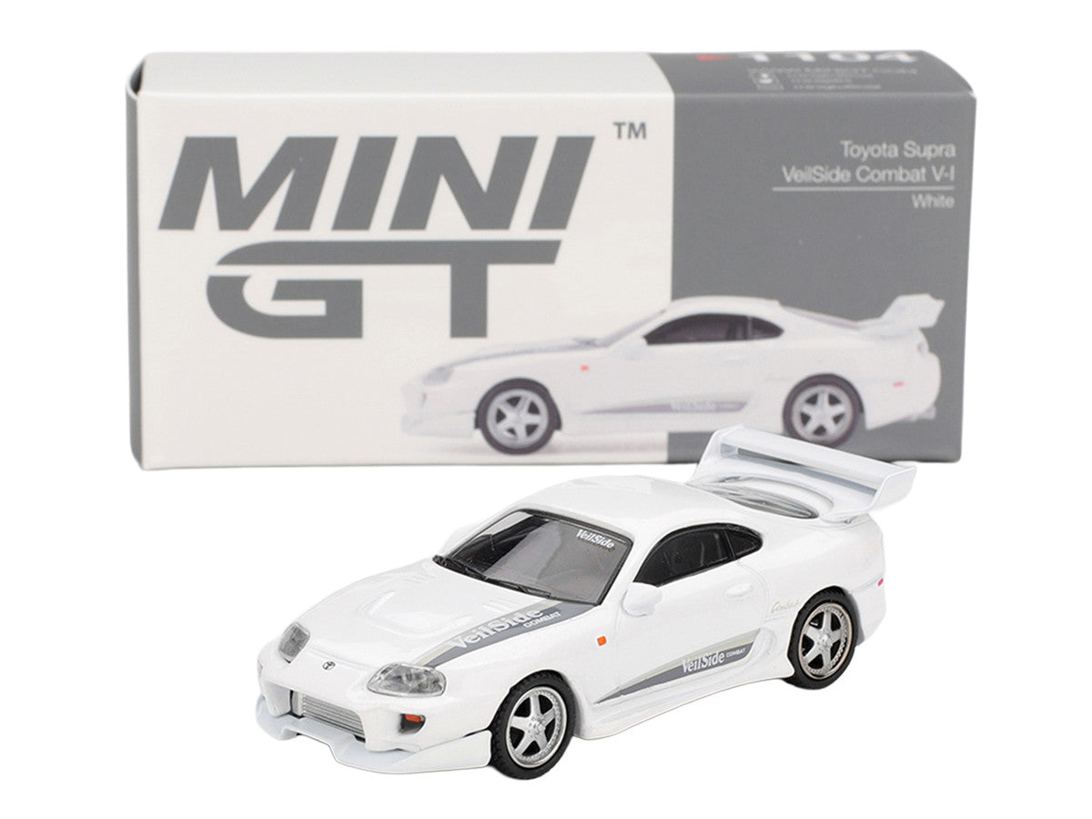 Toyota Supra "VeilSide Combat V-I" White Limited Edition 1/64 Die Cast Model Car by Mini GT Mini GT