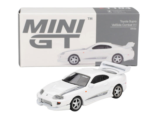 Toyota Supra "VeilSide Combat V-I" White Limited Edition 1/64 Die Cast Model Car by Mini GT Mini GT