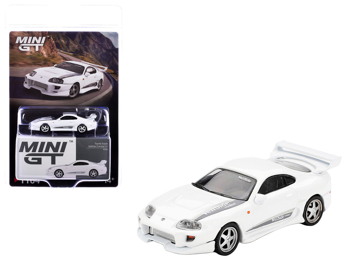 Toyota Supra "VeilSide Combat V-I" White Limited Edition 1/64 Die Cast Model Car by Mini GT Mini GT