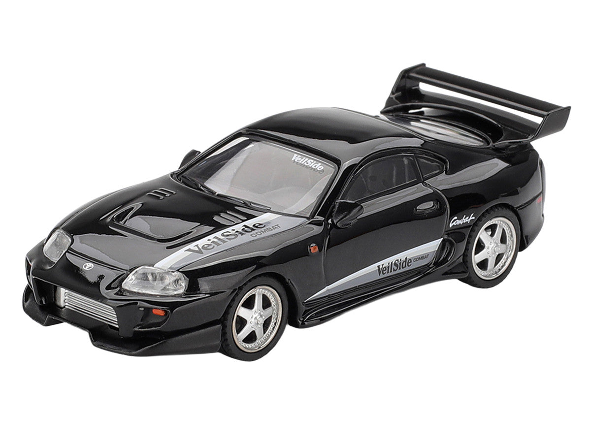 Toyota Supra "VeilSide Combat V-II" Black Limited Edition 1/64 Diecast Model Car by Mini GT Mini GT