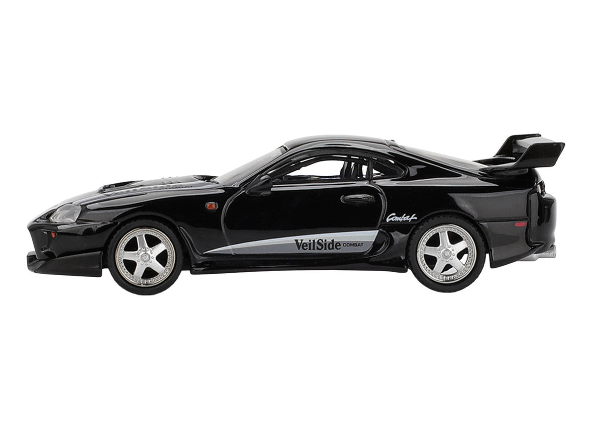 Toyota Supra "VeilSide Combat V-II" Black Limited Edition 1/64 Diecast Model Car by Mini GT Mini GT