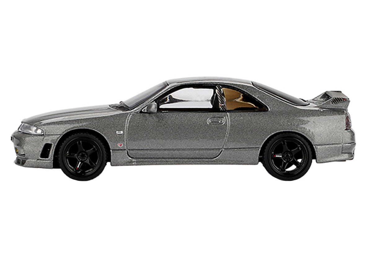 Nissan Skyline GT-R (NISMO BCNR33 CRS Version) RHD (Right Hand Drive) Dark Metal Gray Metallic Limited Edition 1/64 Diecast Model Car by Mini GT Mini GT