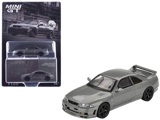 Nissan Skyline GT-R (NISMO BCNR33 CRS Version) RHD (Right Hand Drive) Dark Metal Gray Metallic Limited Edition 1/64 Diecast Model Car by Mini GT Mini GT