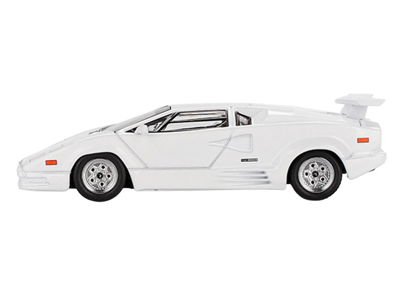 Lamborghini Countach "25th Anniversary" White Limited Edition 1/64 Diecast Model Car by Mini GT-0
