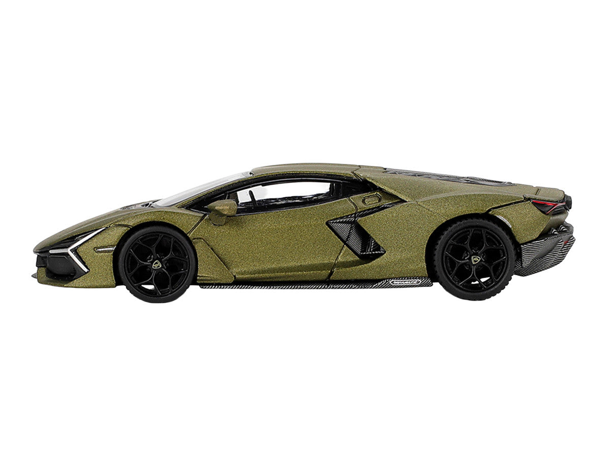 Lamborghini Revuelto Verde Gea Matte Green Metallic Limited Edition 1/64 Die Cast Model Car by Mini GT Mini GT
