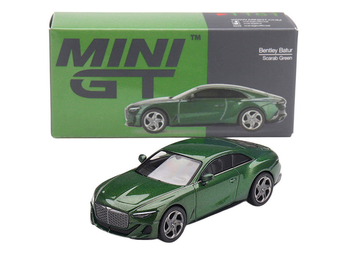 Bentley Batur Scarab Green Metallic Limited Edition 1/64 Diecast Model Car by Mini GT Mini GT