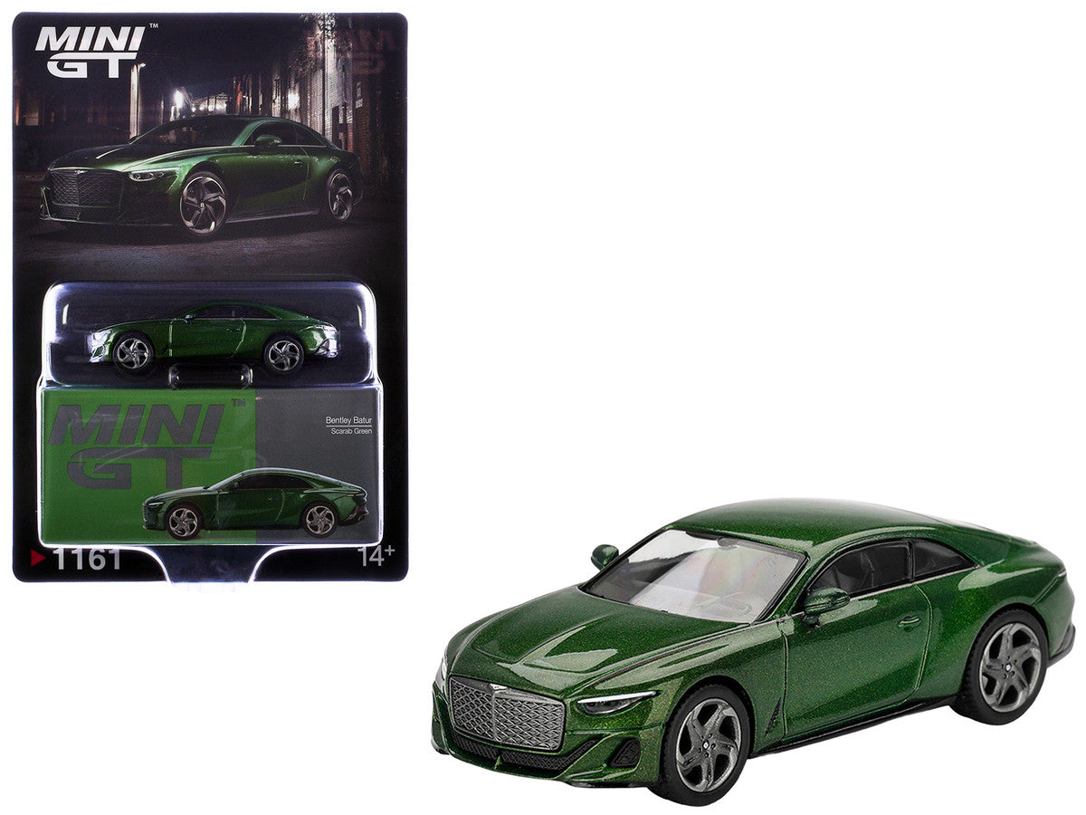Bentley Batur Scarab Green Metallic Limited Edition 1/64 Diecast Model Car by Mini GT Mini GT
