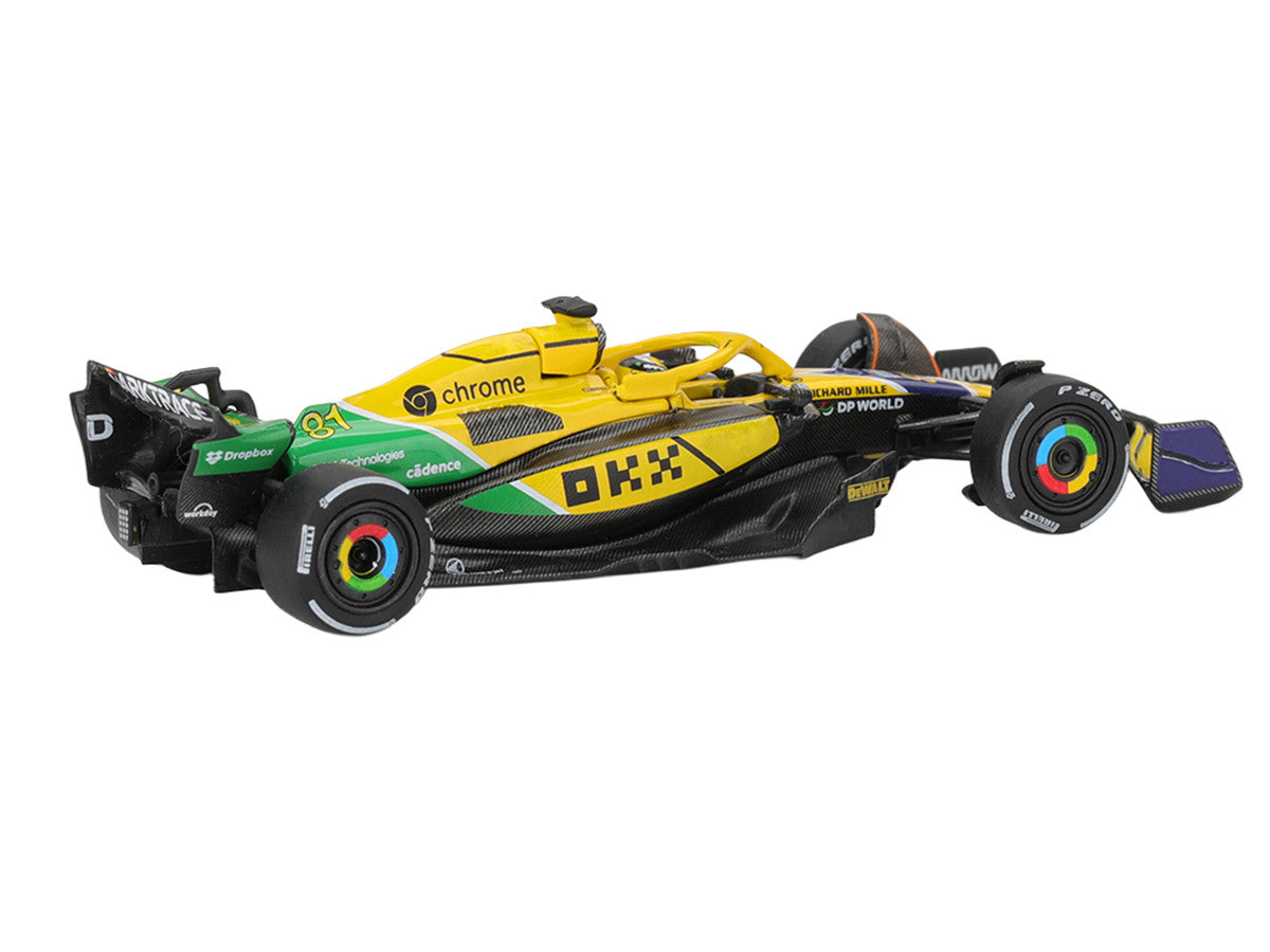 McLaren MCL38 #81 Oscar Piastri 2nd Place Formula One F1 "Monaco GP" (2024) Limited Edition 1/64 Diecast Model Car by Mini GT Mini GT