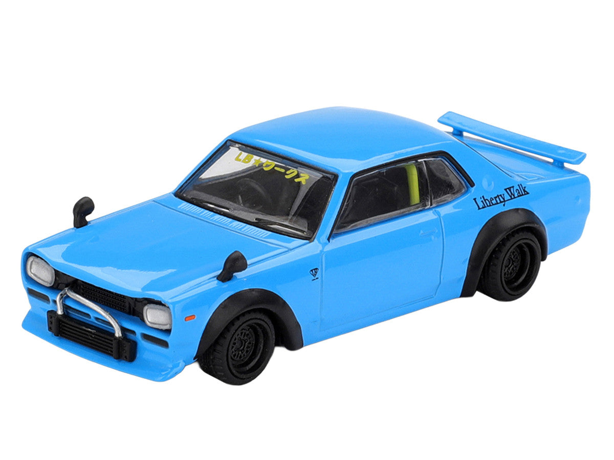 Nissan LB-Works Hakosuka RHD (Right Hand Drive) Baby Blue Limited Edition 1/64 Diecast Model Car by Mini GT Mini GT