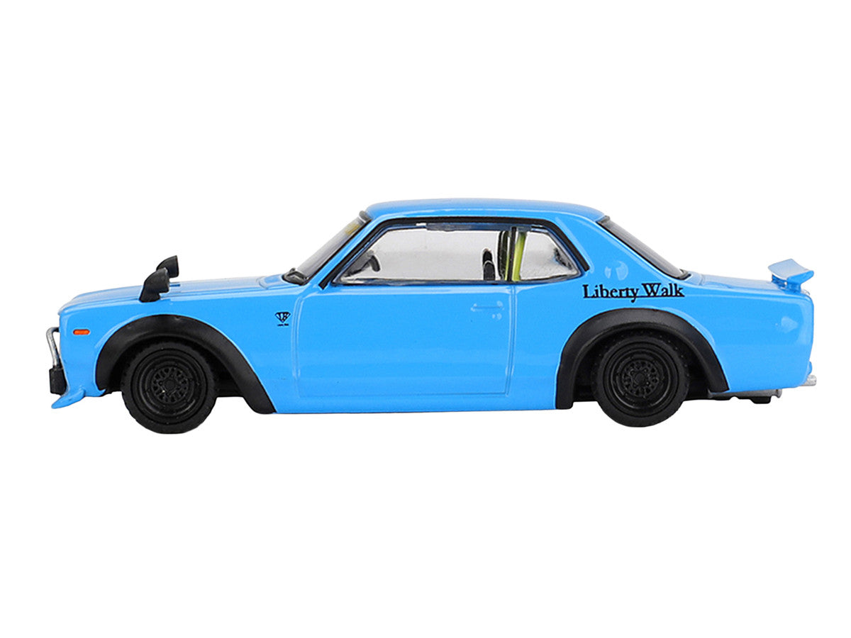 Nissan LB-Works Hakosuka RHD (Right Hand Drive) Baby Blue Limited Edition 1/64 Diecast Model Car by Mini GT Mini GT