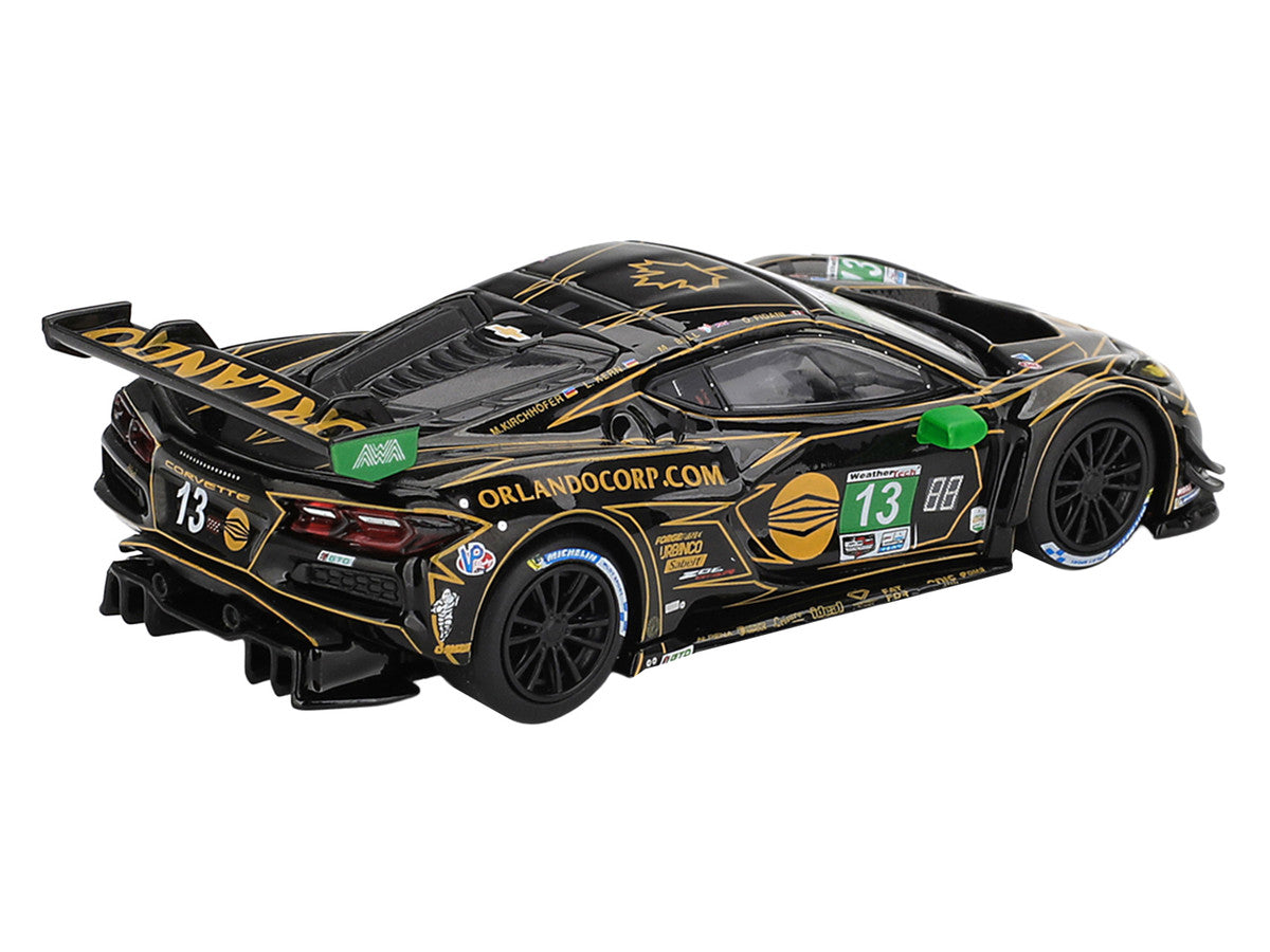 Chevrolet Corvette Z06 GT3.R #13 Matt Bell - Orey Fidani - Lars Kern - Marvin Kirchhofer "AWA" GTD Class Winner IMSA "24 Hours of Daytona" (2025) 1/64 Diecast Model Car by Mini GT-1