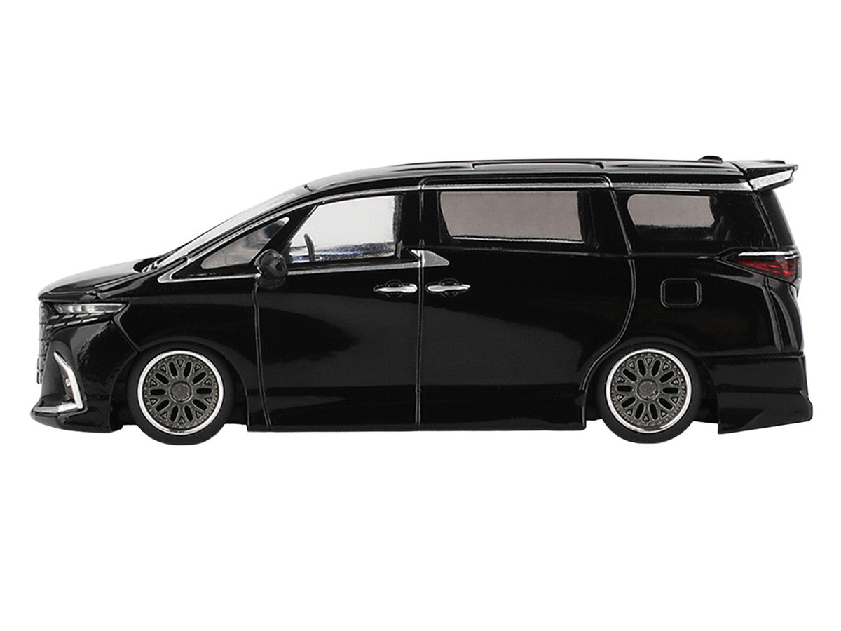 Toyota Alphard 40 KUHL Van RHD (Right Hand Drive) Black Limited Edition 1/64 Diecast Model Car by Mini GT Mini GT