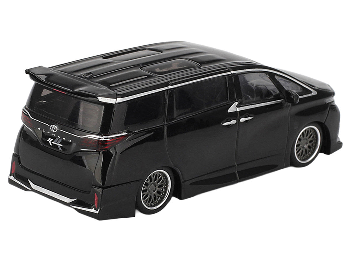 Toyota Alphard 40 KUHL Van RHD (Right Hand Drive) Black Limited Edition 1/64 Diecast Model Car by Mini GT Mini GT