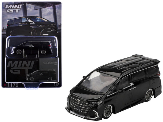 Toyota Alphard 40 KUHL Van RHD (Right Hand Drive) Black Limited Edition 1/64 Diecast Model Car by Mini GT Mini GT