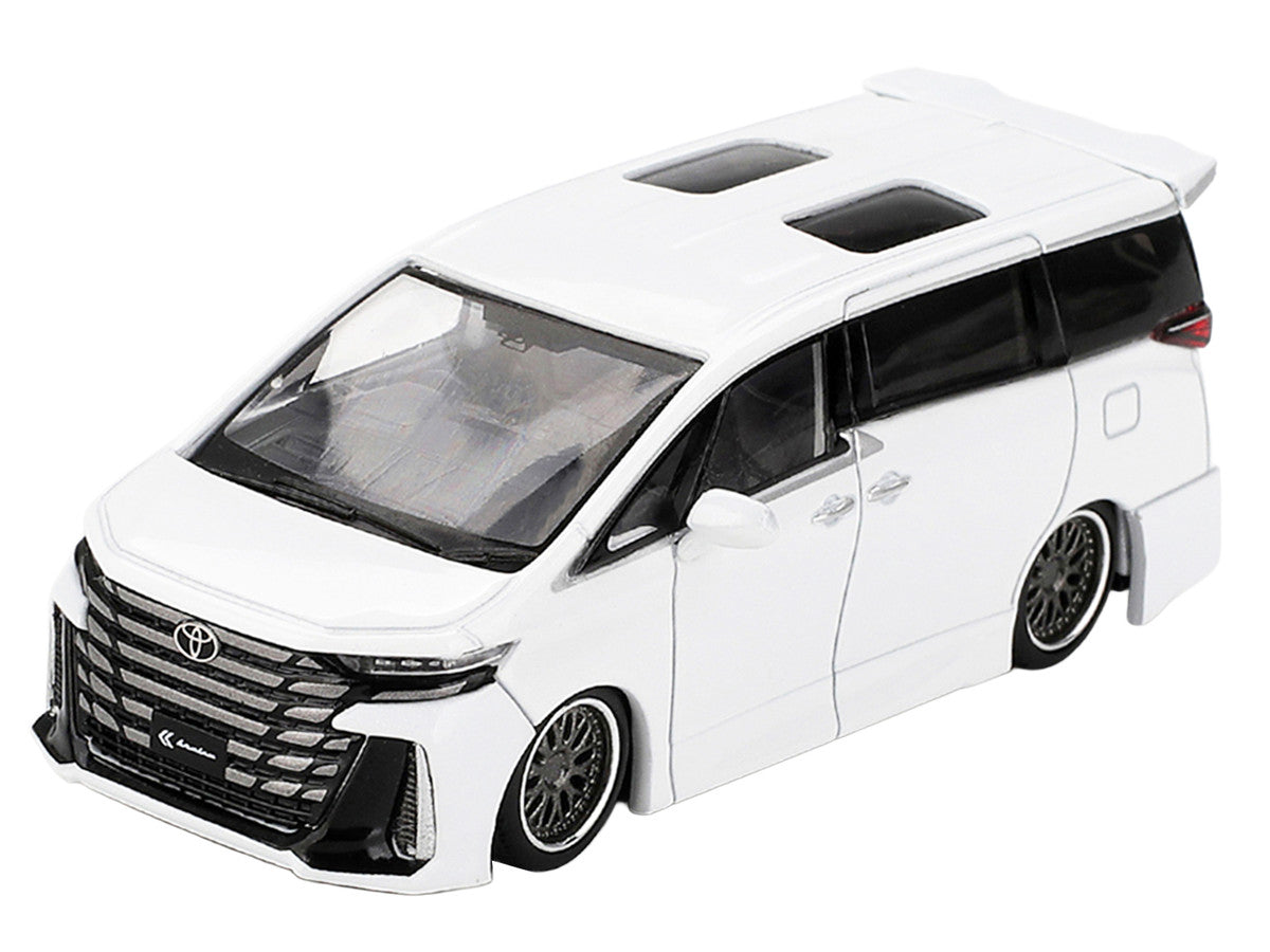 Toyota Vellfire 40 KUHL Van White Metallic Limited Edition 1/64 Die Cast Model Car by Mini GT Mini GT