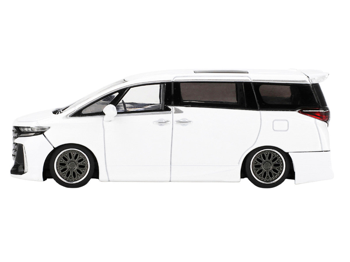 Toyota Vellfire 40 KUHL Van White Metallic Limited Edition 1/64 Die Cast Model Car by Mini GT Mini GT