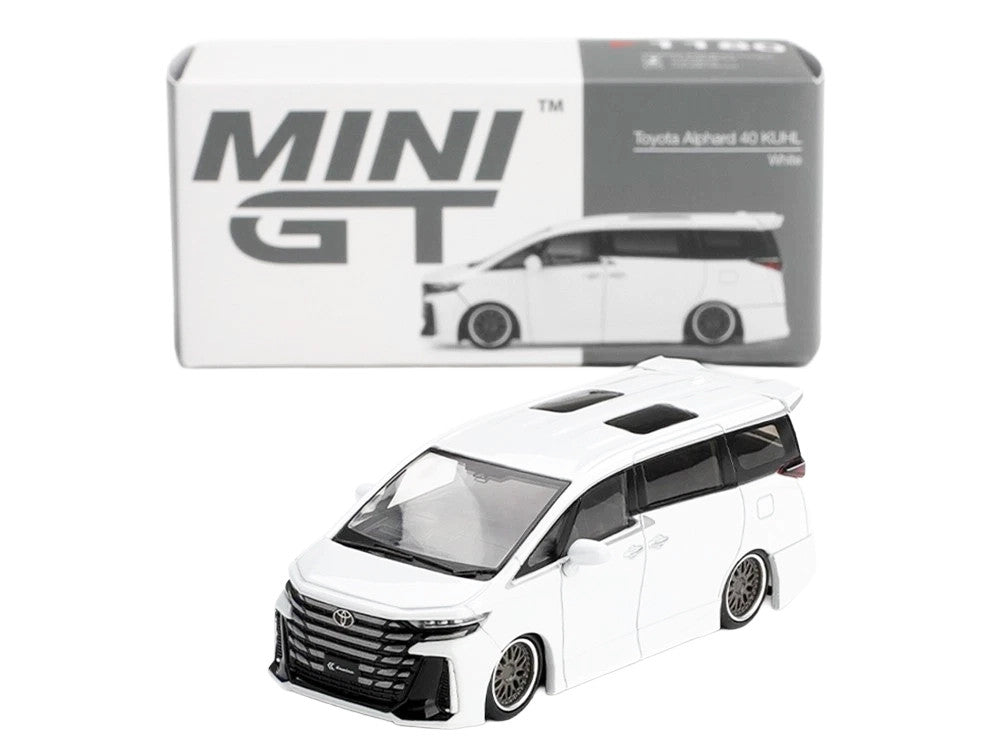 Toyota Vellfire 40 KUHL Van White Metallic Limited Edition 1/64 Die Cast Model Car by Mini GT Mini GT