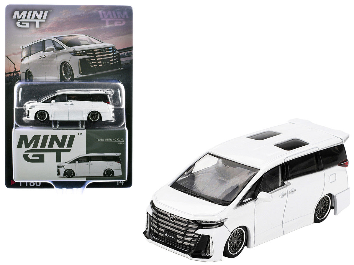 Toyota Vellfire 40 KUHL Van White Metallic Limited Edition 1/64 Die Cast Model Car by Mini GT Mini GT
