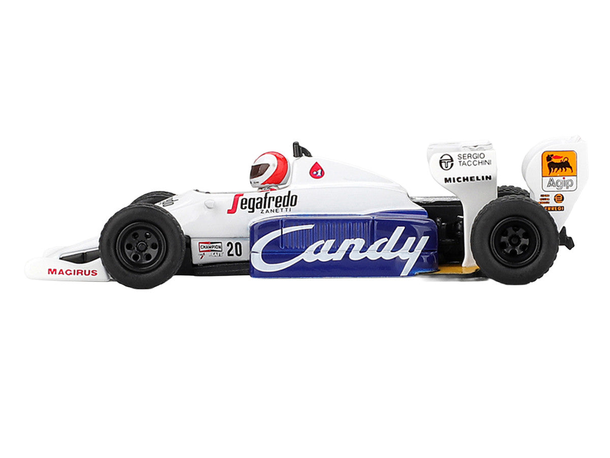 Toleman TG184 #20 Johnny Cecotto Formula One F1 "Monaco GP" (1984) with Driver Figure Limited Edition 1/64 Diecast Model Car by Mini GT Mini GT