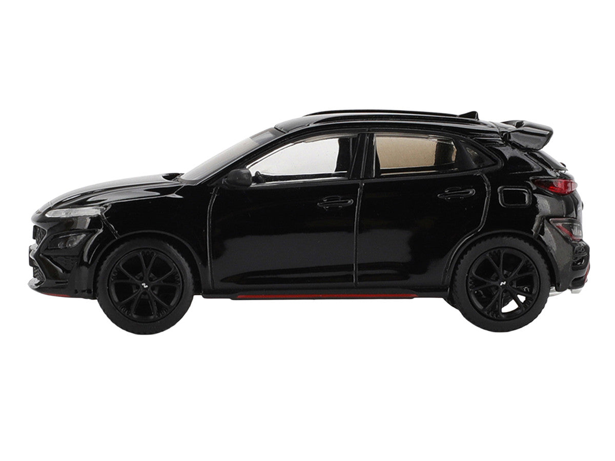 Hyundai Kona N Phantom Black Limited Edition 1/64 Diecast Model Car by Mini GT Mini GT