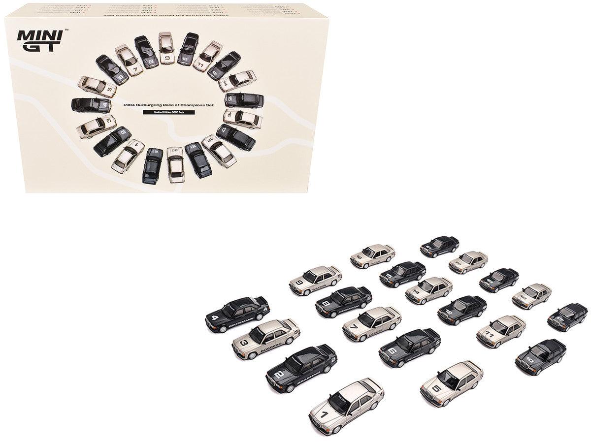 1984 Nurburgring Race of Champions 20 Car Set Limited Edition to 5000 Sets Worldwide 1/64 Diecast Model Cars by Mini GT-4