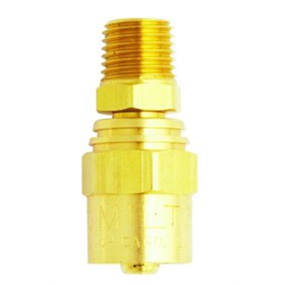 Milton Industries Reusable End, 1/4" MNPT, Fits 3/8" x 11/16" W2B