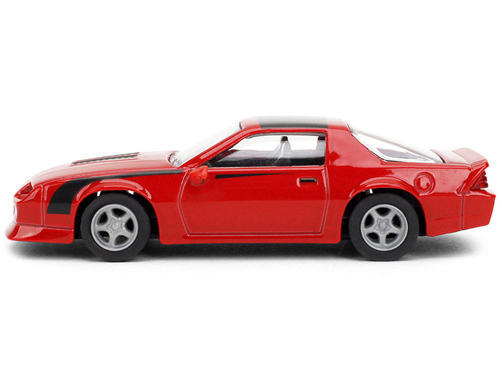 1985 Chevrolet Camaro Red with Black Top and Stripes "Collection" Series 1/64 Diecast Model Car by Majorette Majorette