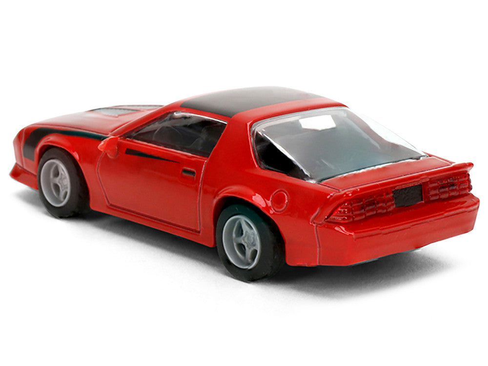 1985 Chevrolet Camaro Red with Black Top and Stripes "Collection" Series 1/64 Diecast Model Car by Majorette Majorette
