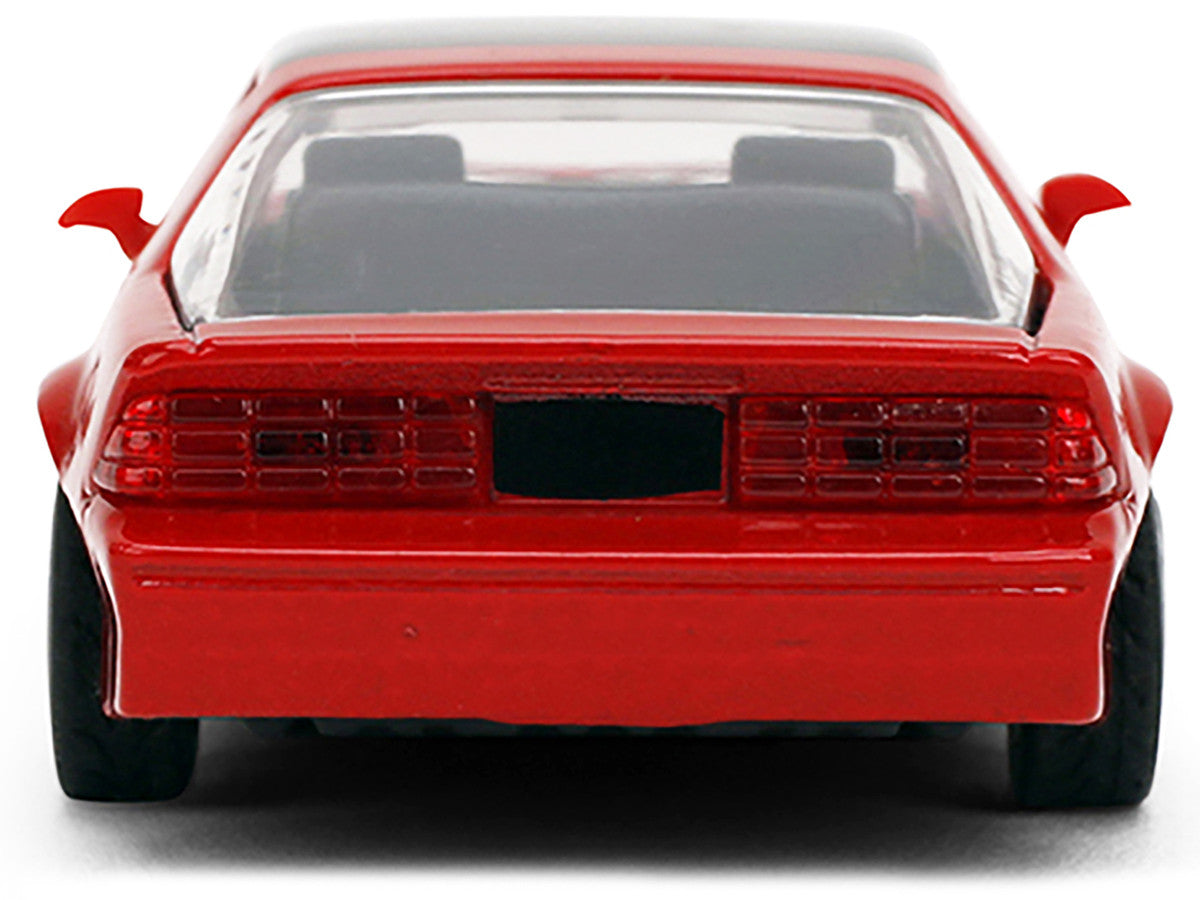 1985 Chevrolet Camaro Red with Black Top and Stripes "Collection" Series 1/64 Diecast Model Car by Majorette Majorette